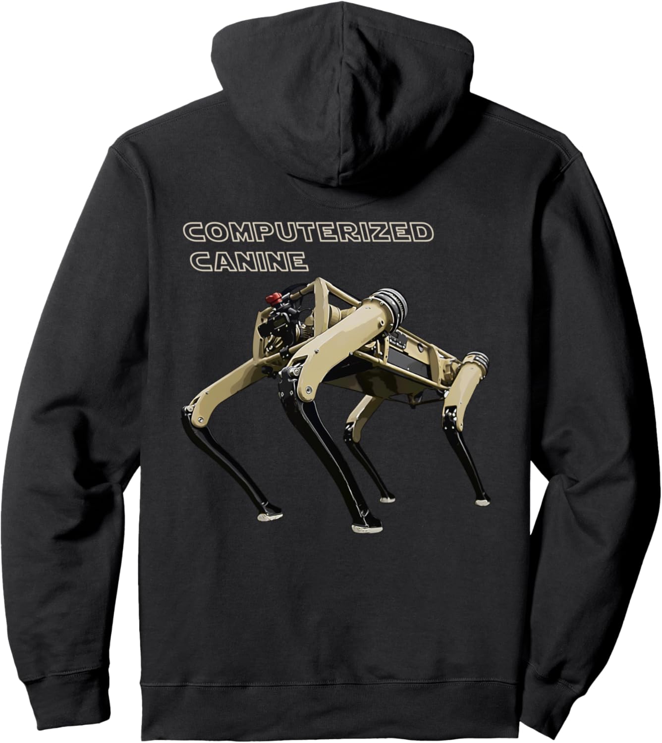 

Робот-собака-дрон, компьютеризированная собака-робототехника, толстовка Drone Dog Toy Programmer Coding Automation, черный