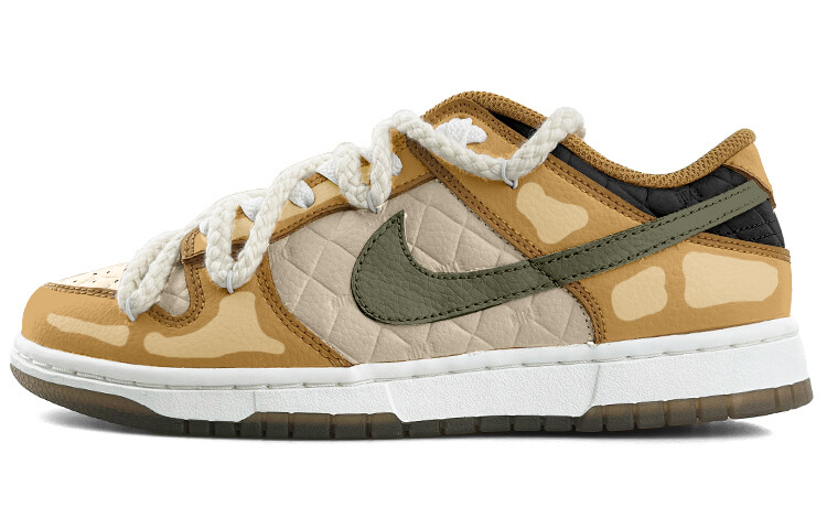 

Кроссовки Nike Dunk Skateboarding Shoes Women's Low-top Khaki, цвет Wheat