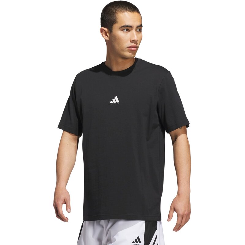 

Футболка с баскетбольной графикой Adidas, черный