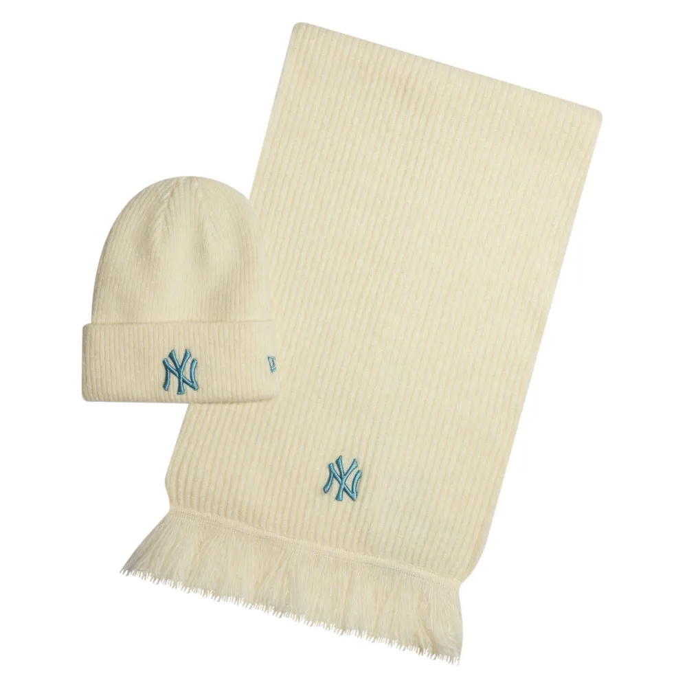 

Шарф New Era MLB New York Yankees Set, бежевый