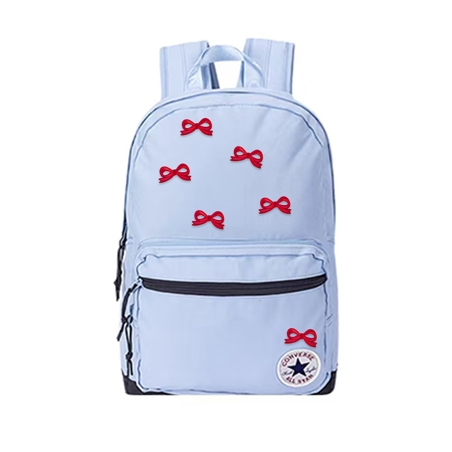 

Converse Средний рюкзак из полиэстера для женщин Light Haze Blue, Heart Knot Kiss