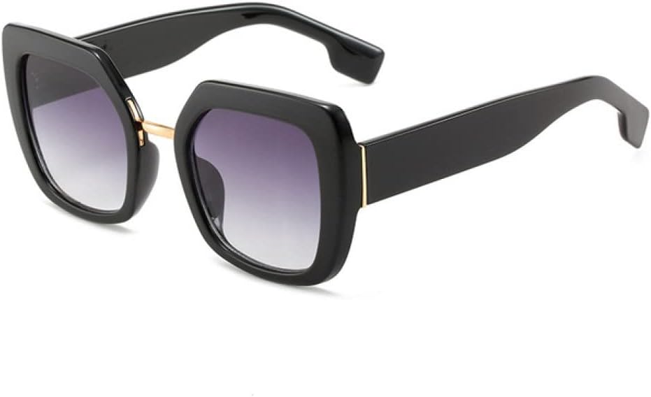 

Разноцветные солнцезащитные очки для женщин в стиле ретро с защитой от УФ-излучения UV400, для мужчин — голубые и розовые солнцезащитные очки LANGSER, Black Gray Gradient