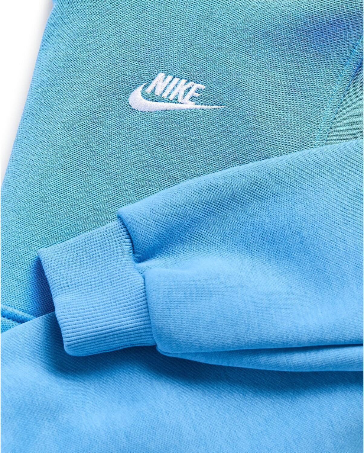 Худи Nike Kids Sportswear Club Fleece Pullover Hoodie, цвет Blue Beyond/White — фото 3