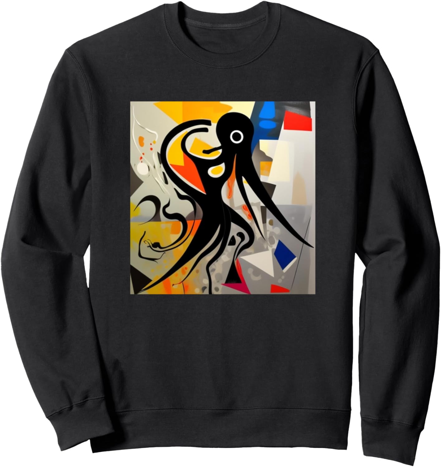 

Толстовка с красочным силуэтом осьминога, щупальцами кальмара и изображением осьминога Octopus - Squid Art Men Women Kids Boys Girls Gift, черный