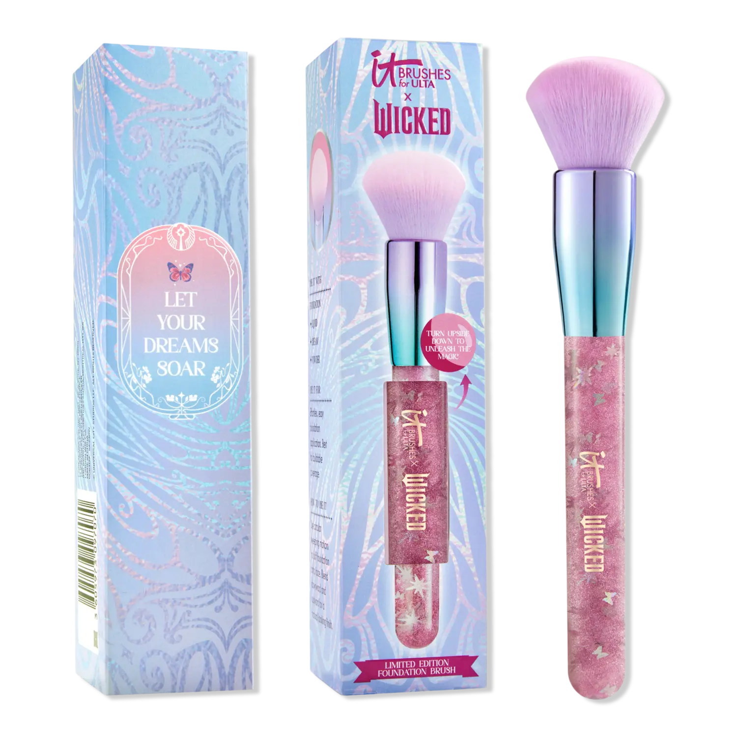 

Кисть для тональной основы IT Brushes for ULTA x Wicked Limited-Edition Glinda. IT Brushes For ULTA