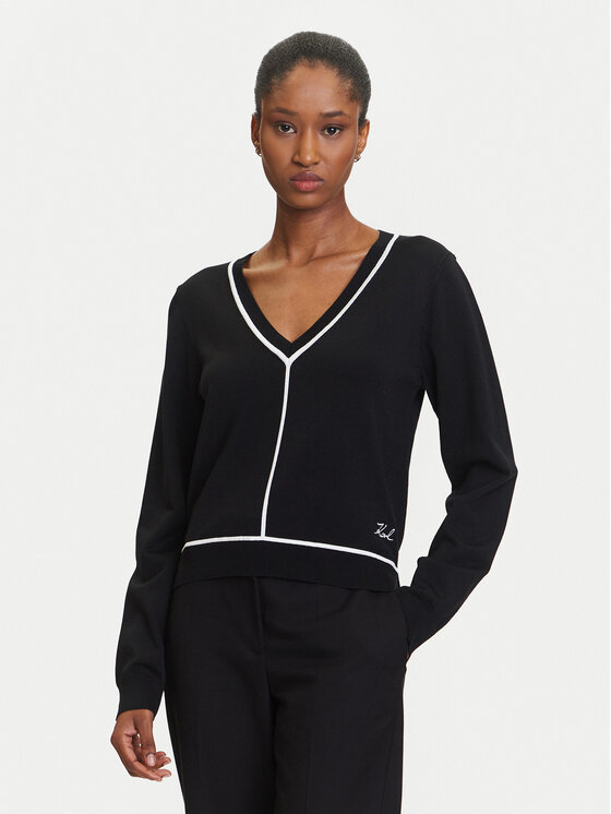 

Свитер regular fit A3W18023 Karl Lagerfeld, чёрный