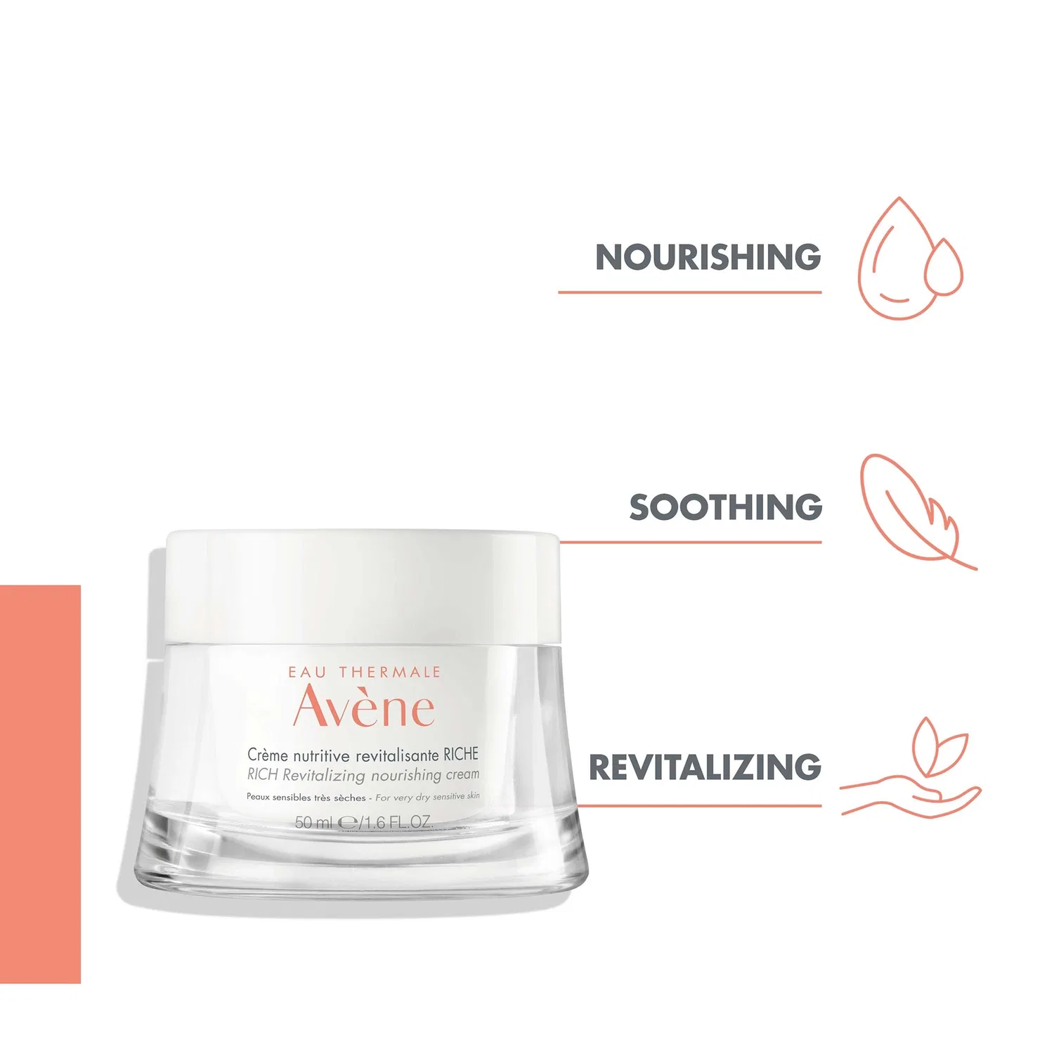 Крем для лица Avene — Питательный восстанавливающий Les essentiels для сухой и чувствительной кожи, Avène, 50 мл — фото 3