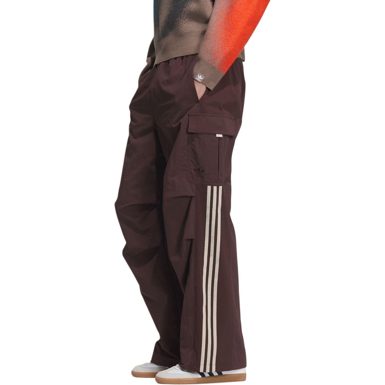 TOC TEA PANTS повседневные брюки мужские темно-коричневые Adidas Originals, коричневый — фото 4