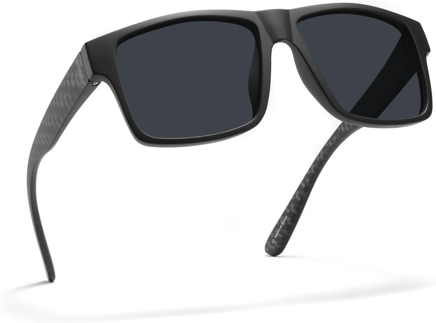 

Солнцезащитные очки XXL размера, очень большие, квадратные, 157 мм, поляризованные, для мужчин с большой широкой головой, TR90, легкие, UV400 PRIVEL, Matte Black + Carbon Fiber Arm | Polarized Grey