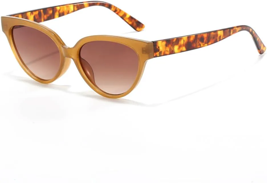 

Солнцезащитные очки «кошачий глаз» для женщин и мужчин, ретро-очки «кошачий глаз», защита от ультрафиолета UV400, винтажные очки для путешествий KTUCN, Brown Leopard