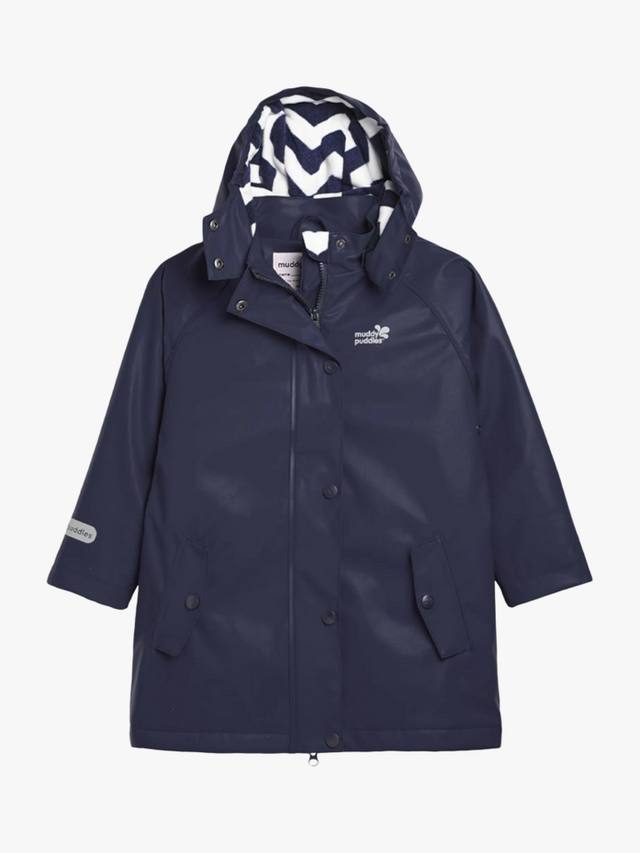 

Детская водонепроницаемая куртка с флисовой подкладкой Muddy Puddles, Navy Blue