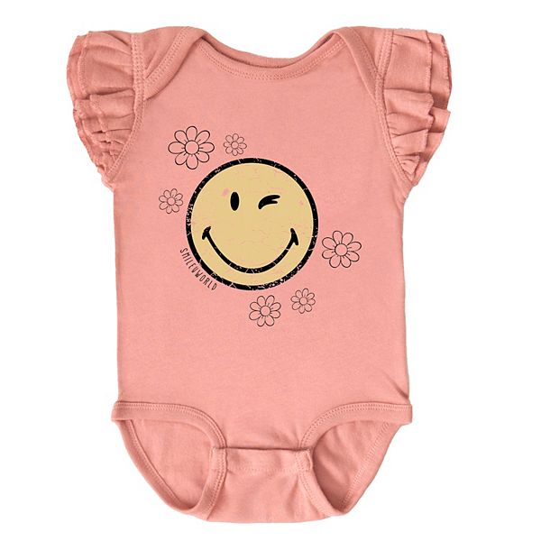 

Боди Smileyworld flower outline с рукавами-крылышками The Juniper Shop, Mauve