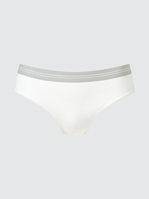 

Трусы с низкой посадкой в полоску Uniqlo, 01 off white