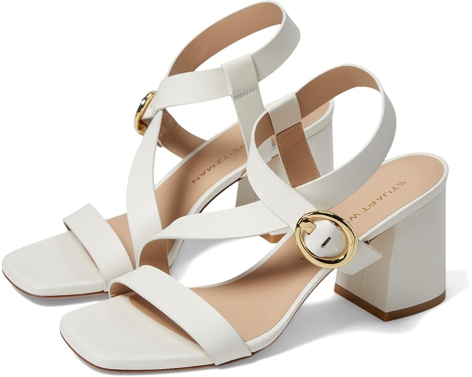

Туфли Stuart Weitzman Benni 75 Sandal, кремовый