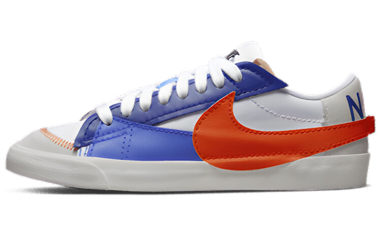 

Кроссовки Nike Blazer Low 77 Jumbo Deep Royal Safety Orange, Серый, Кроссовки Nike Blazer Low 77 Jumbo Deep Royal Safety Orange