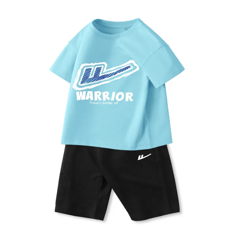Повседневная спортивная одежда для детей 3-7 лет WARRIOR, Lake Blue/H Blue Line-Black/H White Logo K