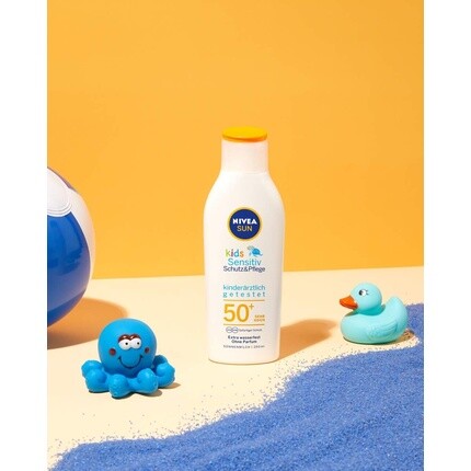 Солнцезащитный лосьон Sun Kids Sensitive Protection & Care Spf 50+, 200 мл, Nivea — фото 3