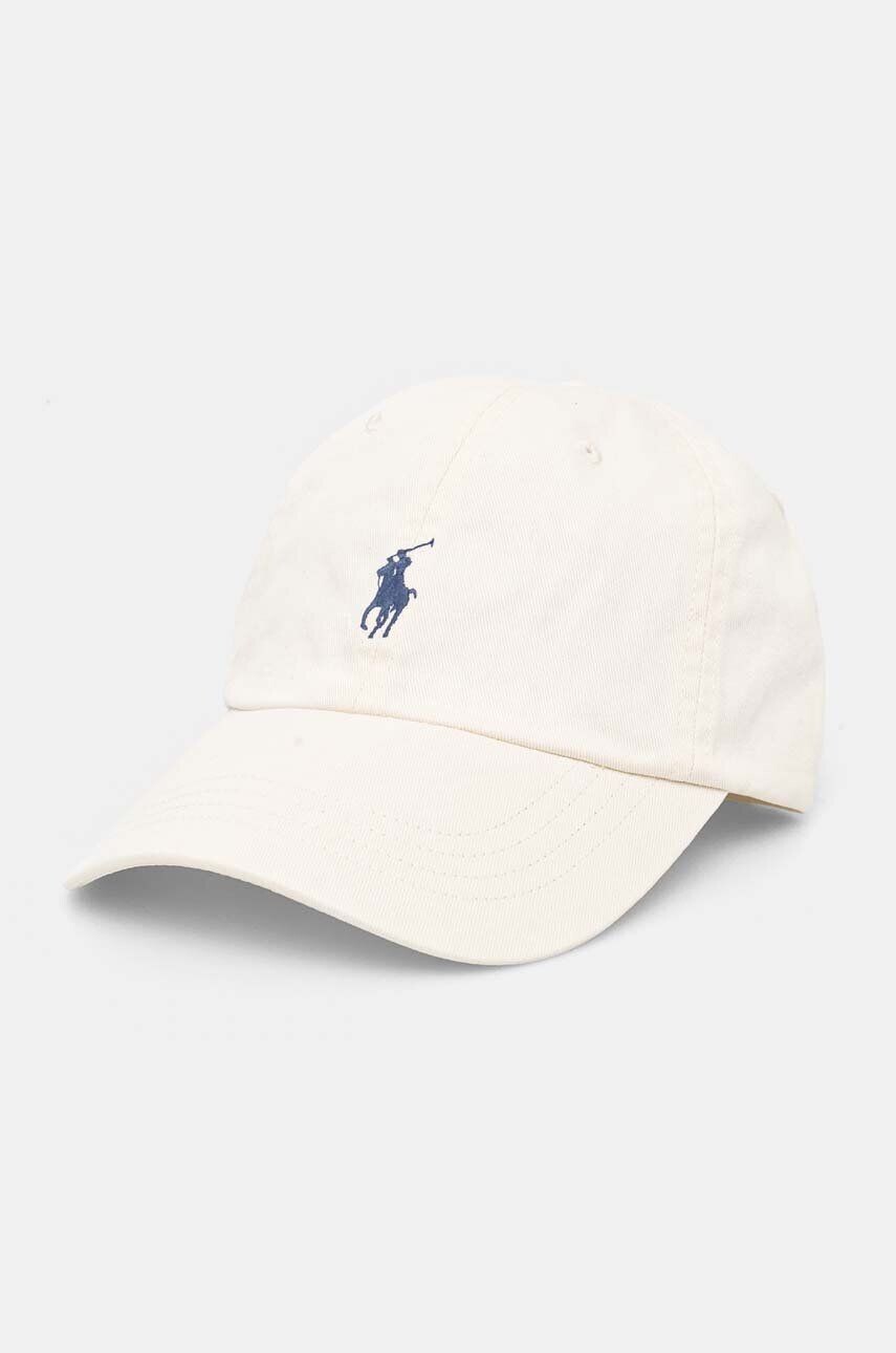 

Хлопковая бейсболка Polo Ralph Lauren, бежевый