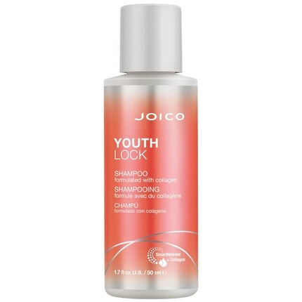 

Шампунь Joico YouthLock с коллагеном. Молодость тела. Уменьшает ломкость вьющихся волос. Не содержит SLS-SLES-сульфатов. 1,70 жидких унции.