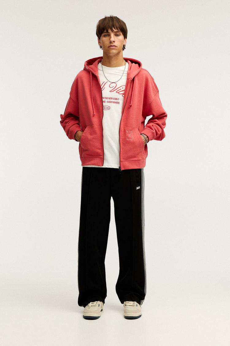 

Штаны-Джоггеры Stwd с полосками по бокам Pull And Bear, черный