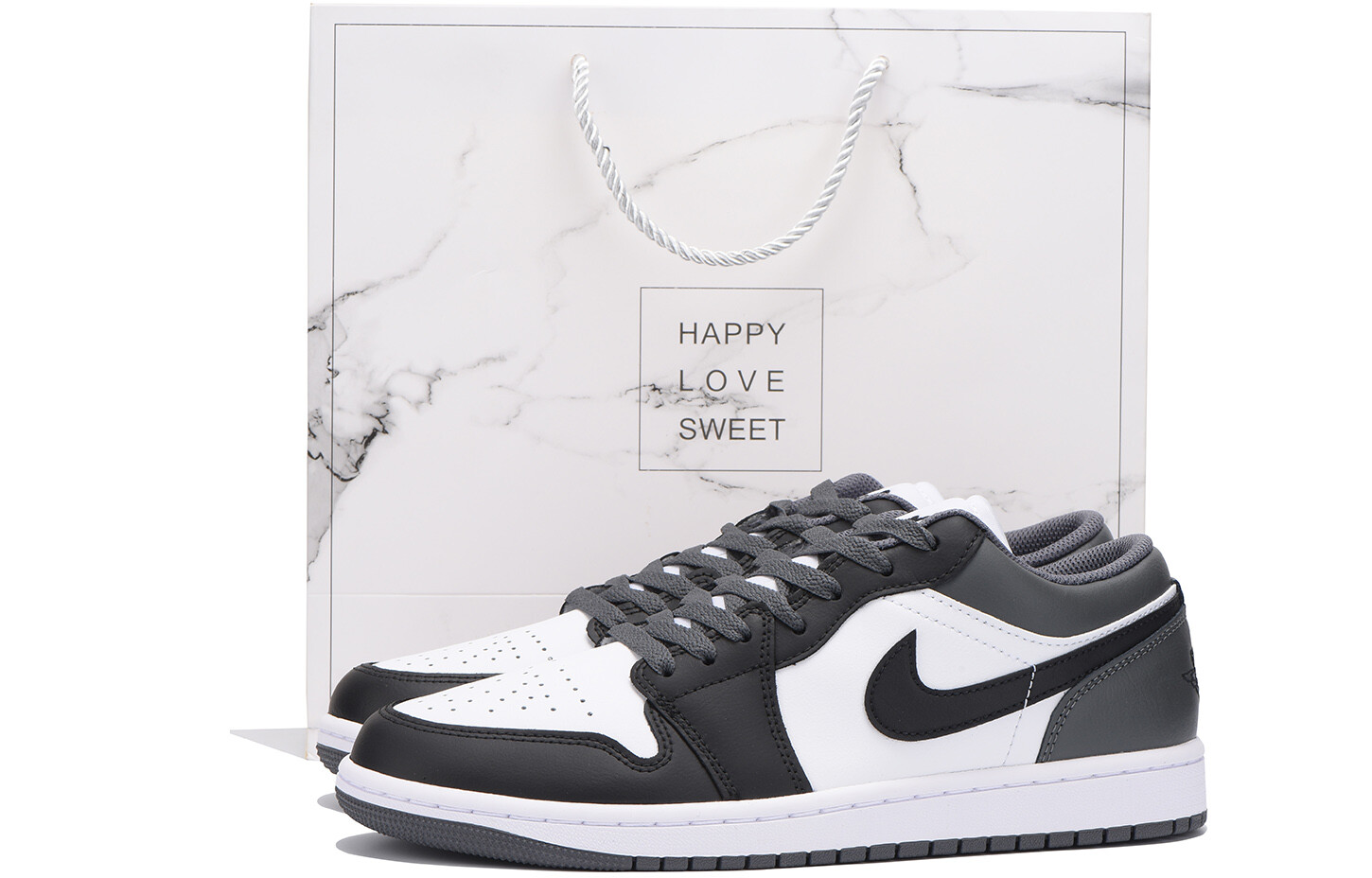 

Баскетбольные кроссовки Air 1 Vintage Unisex Low-Top Black Grey Jordan