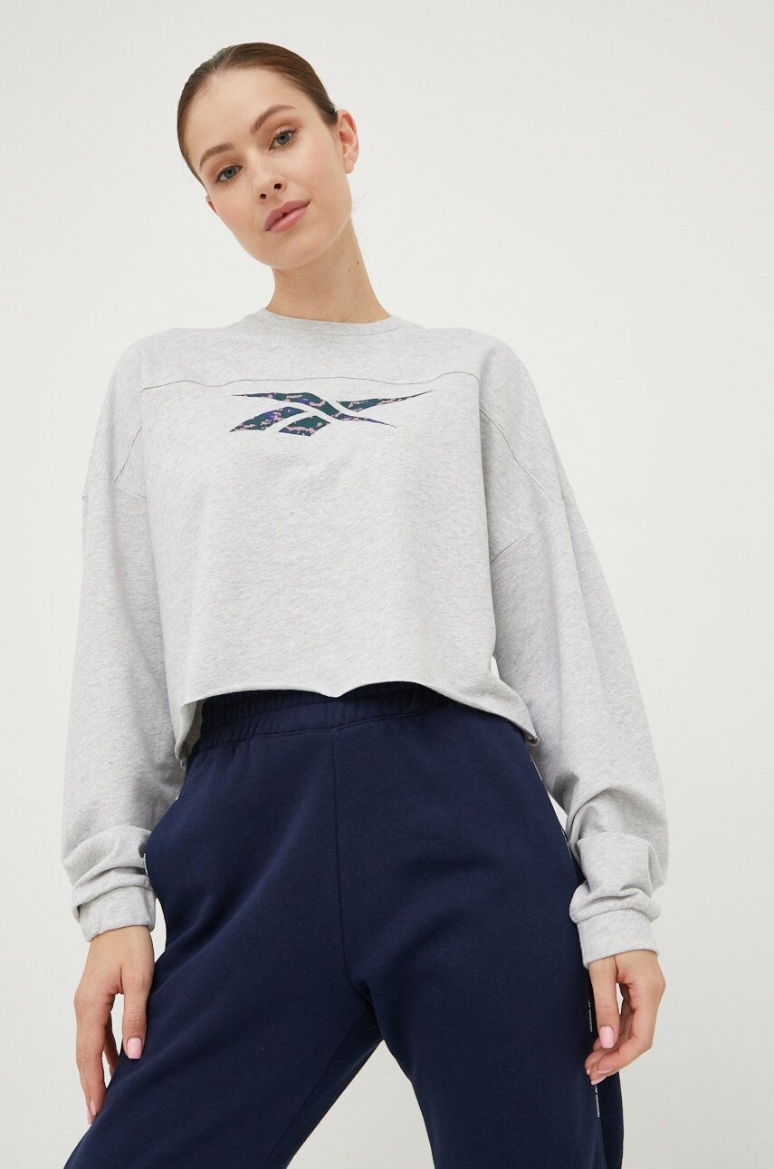 

Рубашка с длинным рукавом Reebok, серый