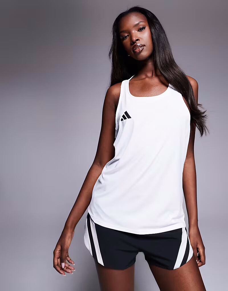 

Топ Adidas Running Adizero белого цвета Adidas Performance