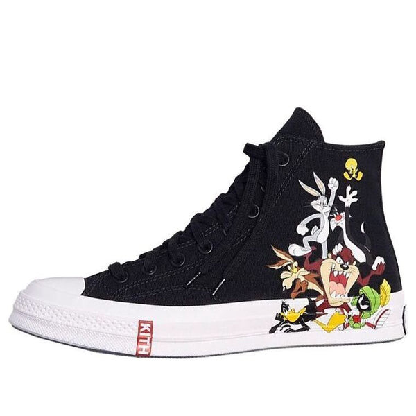 

Кроссовки kith x looney tunes x chuck taylor all star 1970 high 'black' Converse, черный
