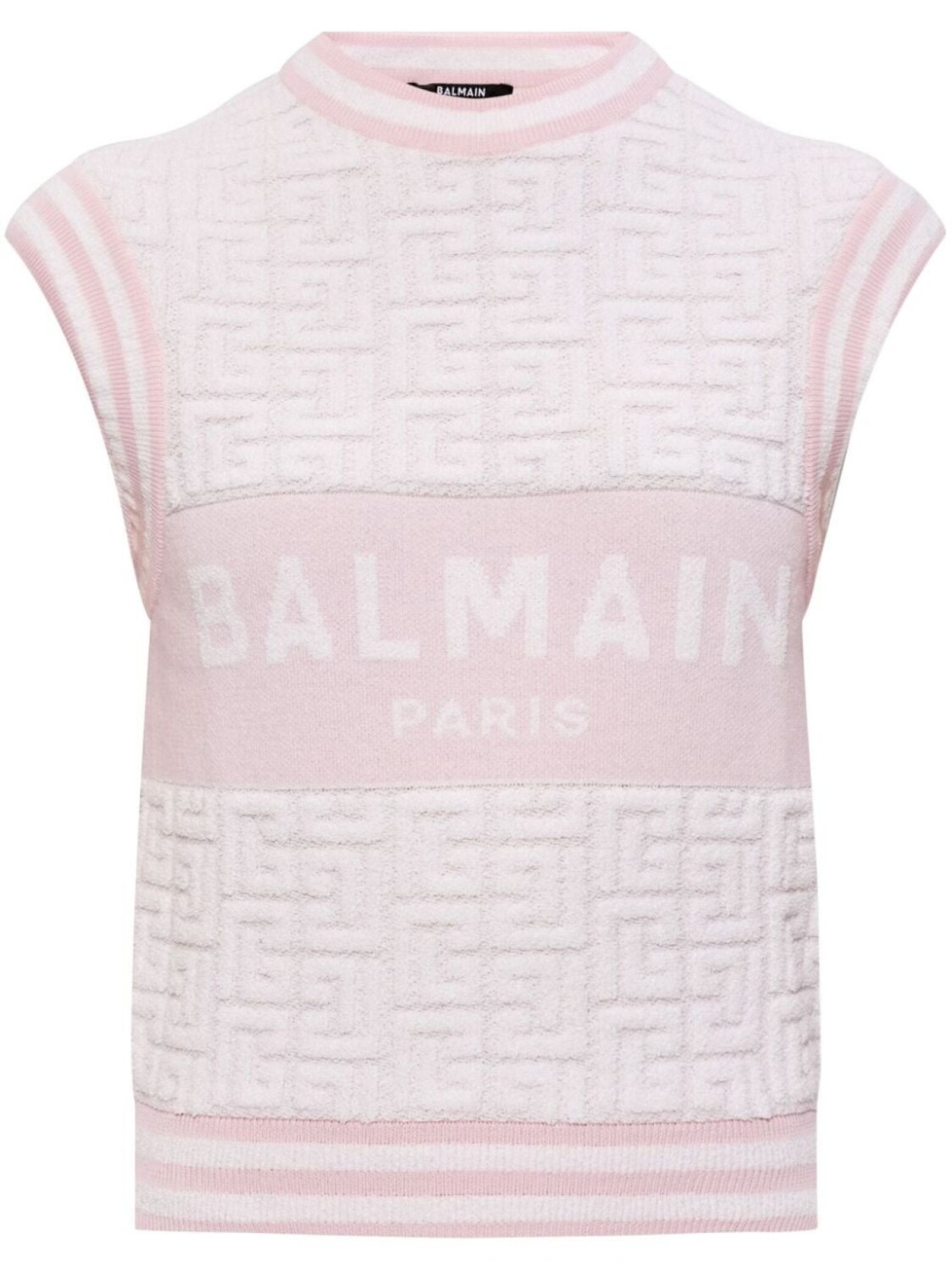 

Balmain жилет с логотипом, розовый
