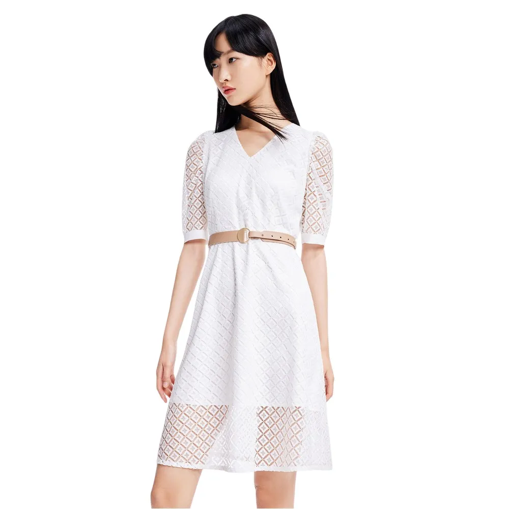 

Платье Lily Vintage Lace short sleeve long, белый