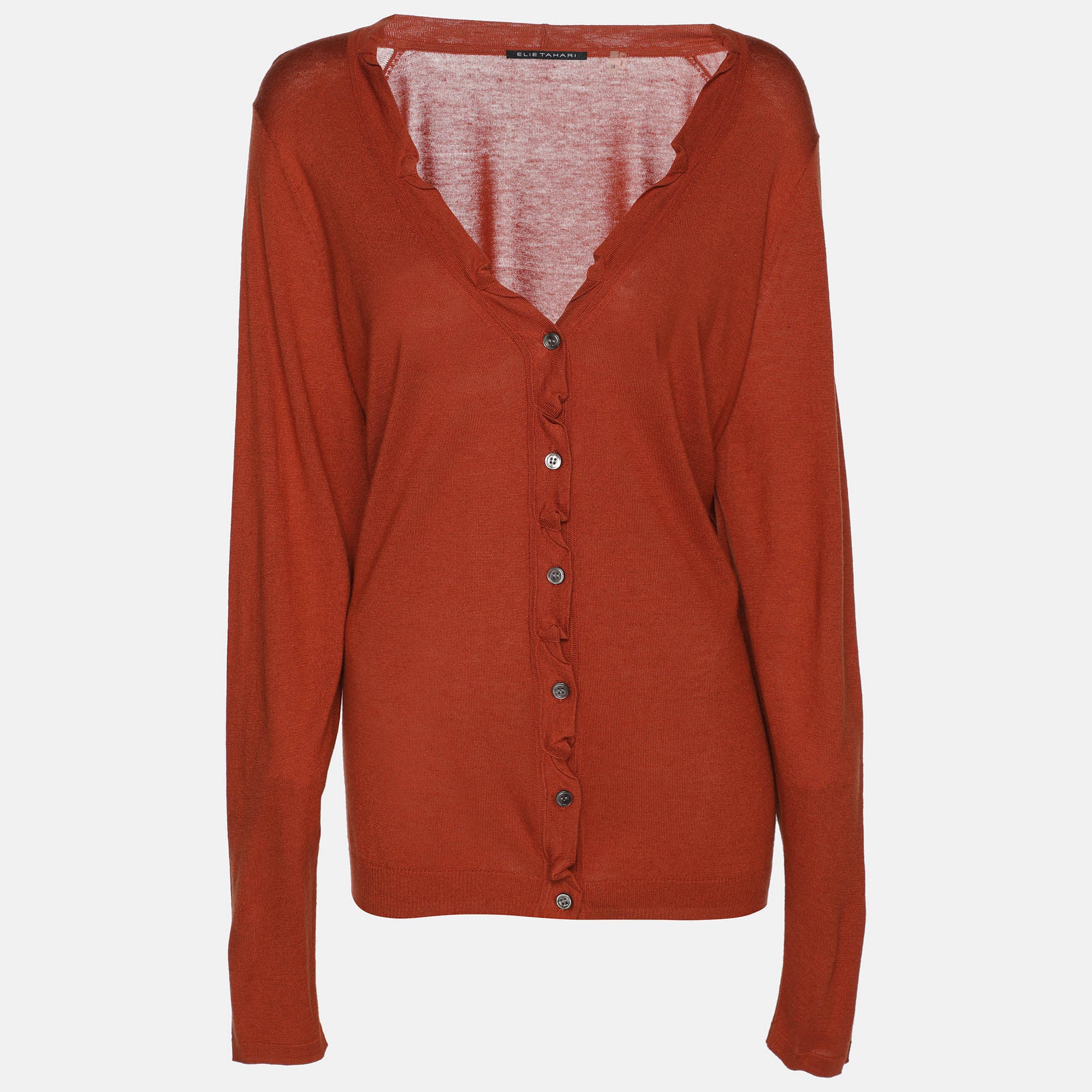 

Рубашка с длинным рукавом Elie Tahari Bronze Stretch Knit Sammy