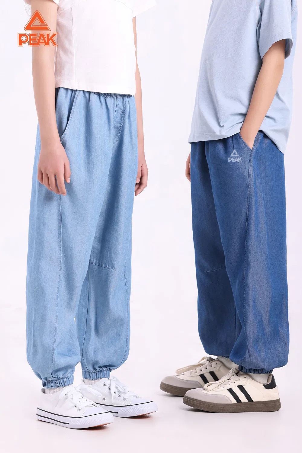 Джинсы детские с эффектом охлаждения PEAK Light Blue — фото 4