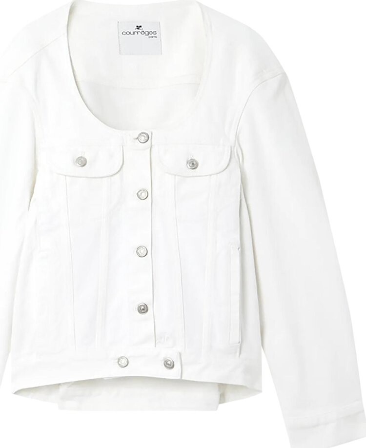 

Куртка Courrèges Cocoon Denim 'Heritage White', белый