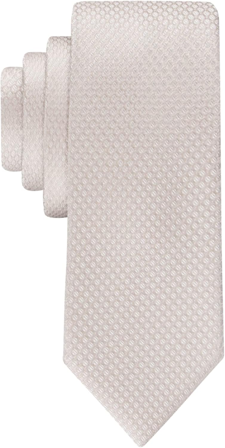 

Мужской галстук Calvin Klein с узором в мелкий горошек (стандартные и очень длинные размеры), Taupe Micro