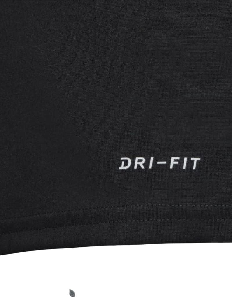 Мужская тренировочная футболка Nike Dri-Fit с коротким рукавом, Black | Gray — фото 3