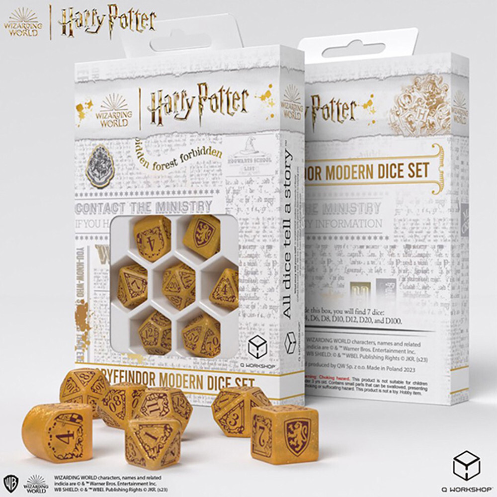 

Аксессуары Q-Workshop Harry Potter Dice: Gryffindor Gold Set (7)