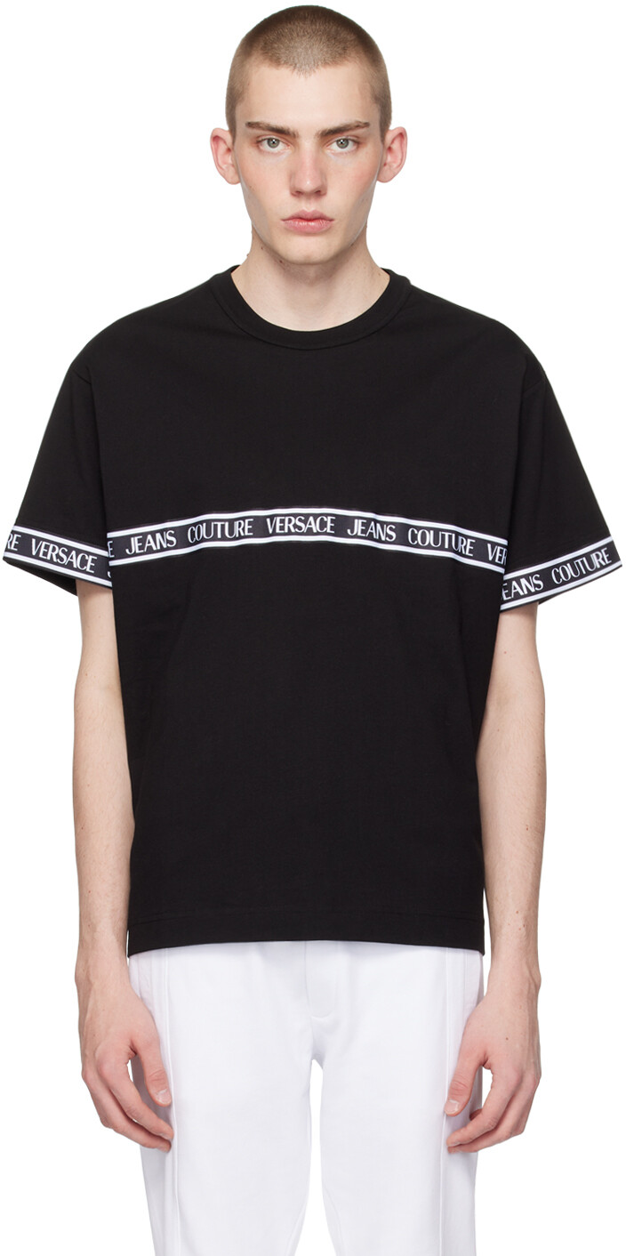 

Черная футболка с лямками Versace Jeans Couture