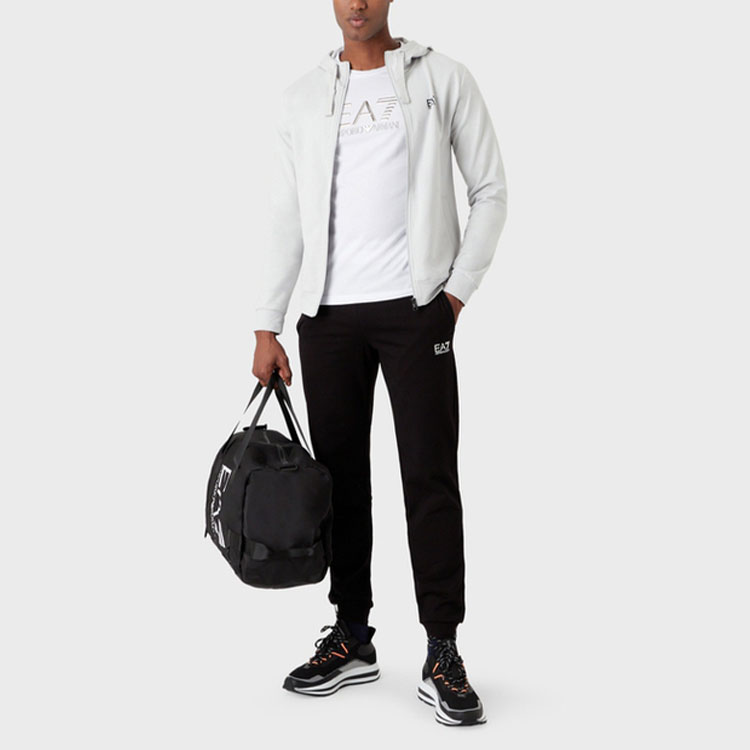 Футболка мужская белая EA7 SS23 EMPORIO ARMANI — фото 4