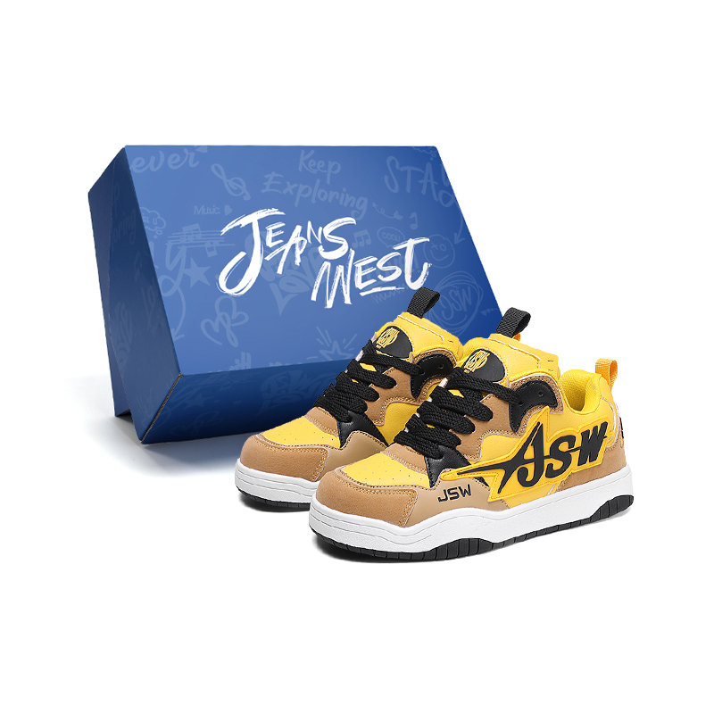 

JEANSWEST Электрические светящиеся желтые легкие противоскользящие низкие скейтерские кроссовки для мужчин с эффектом увеличения роста, цвет Electric Glow Yellow