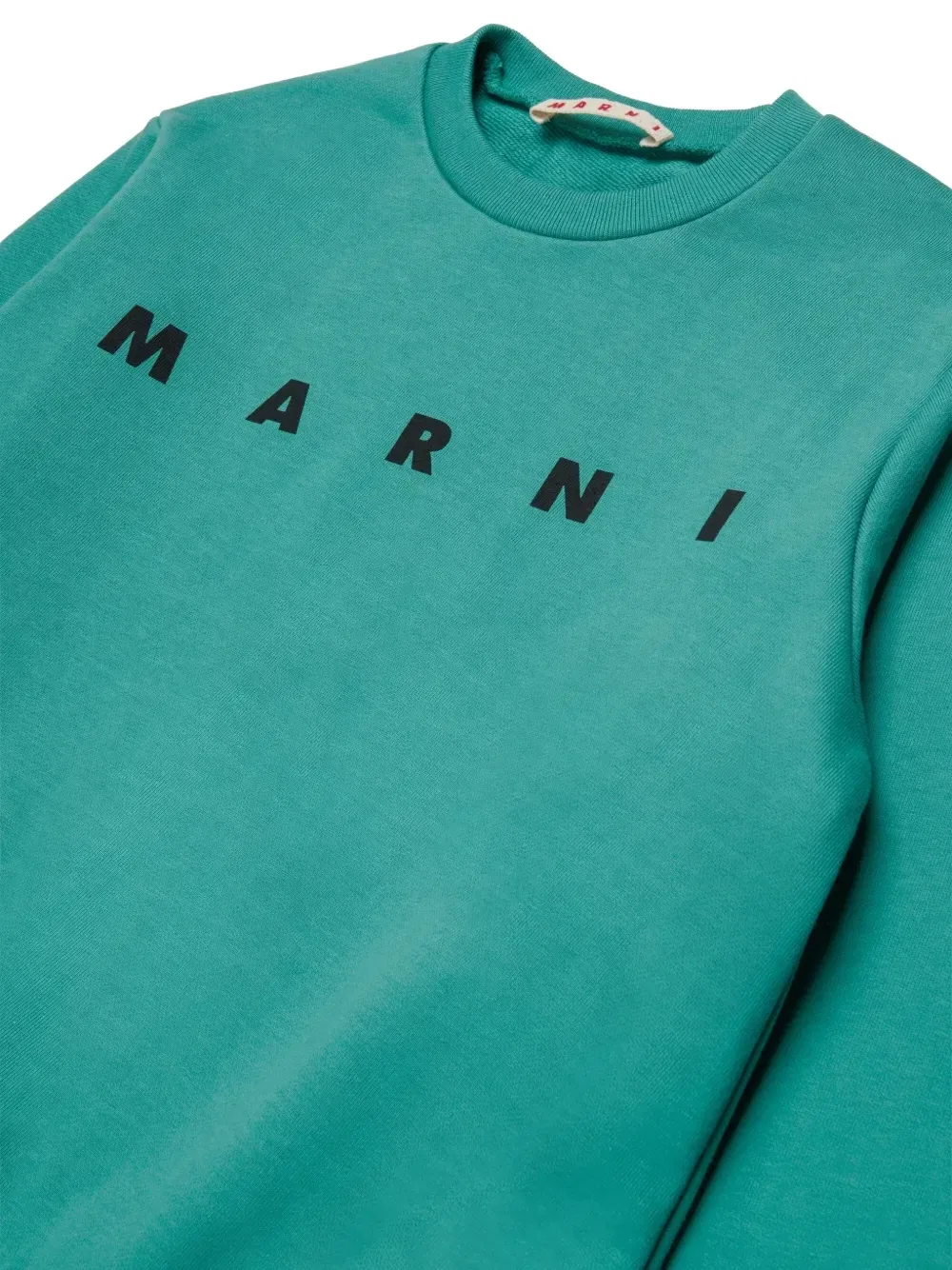 Свитшот с логотипом Marni Kids, синий — фото 4