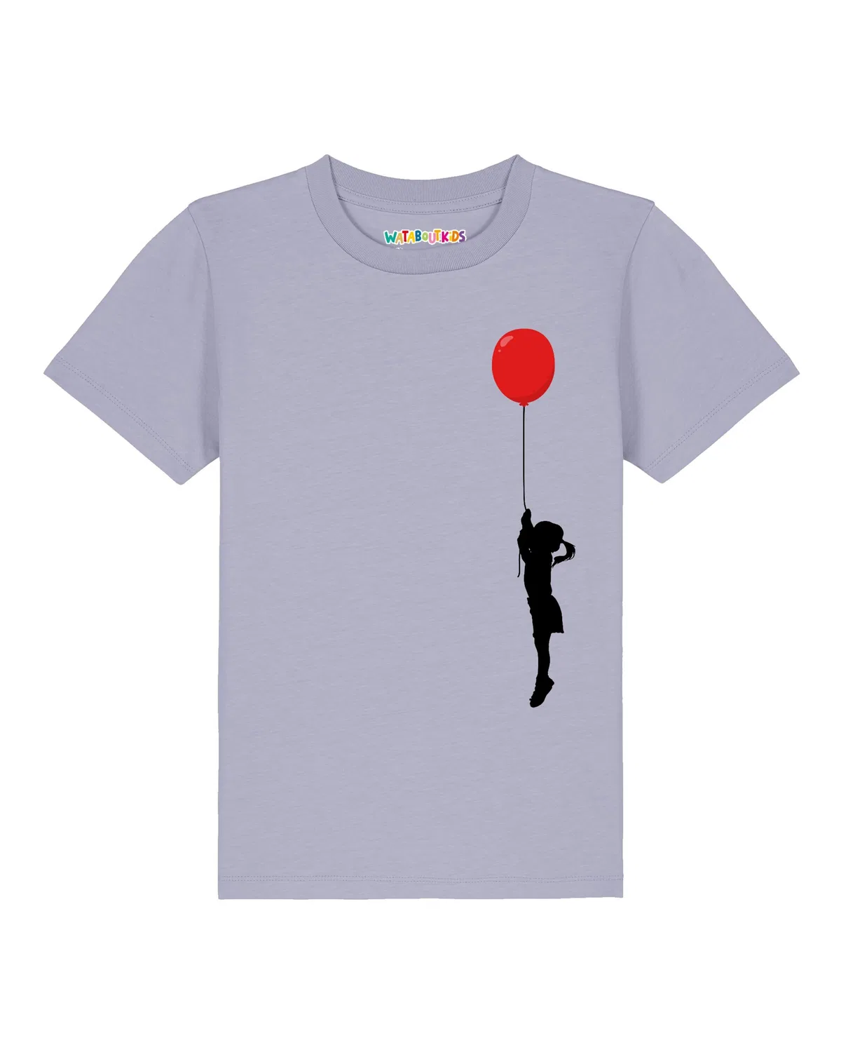 Футболка 'Mädchen mit Luftballon' Watabout.Kids, Dusty Blue