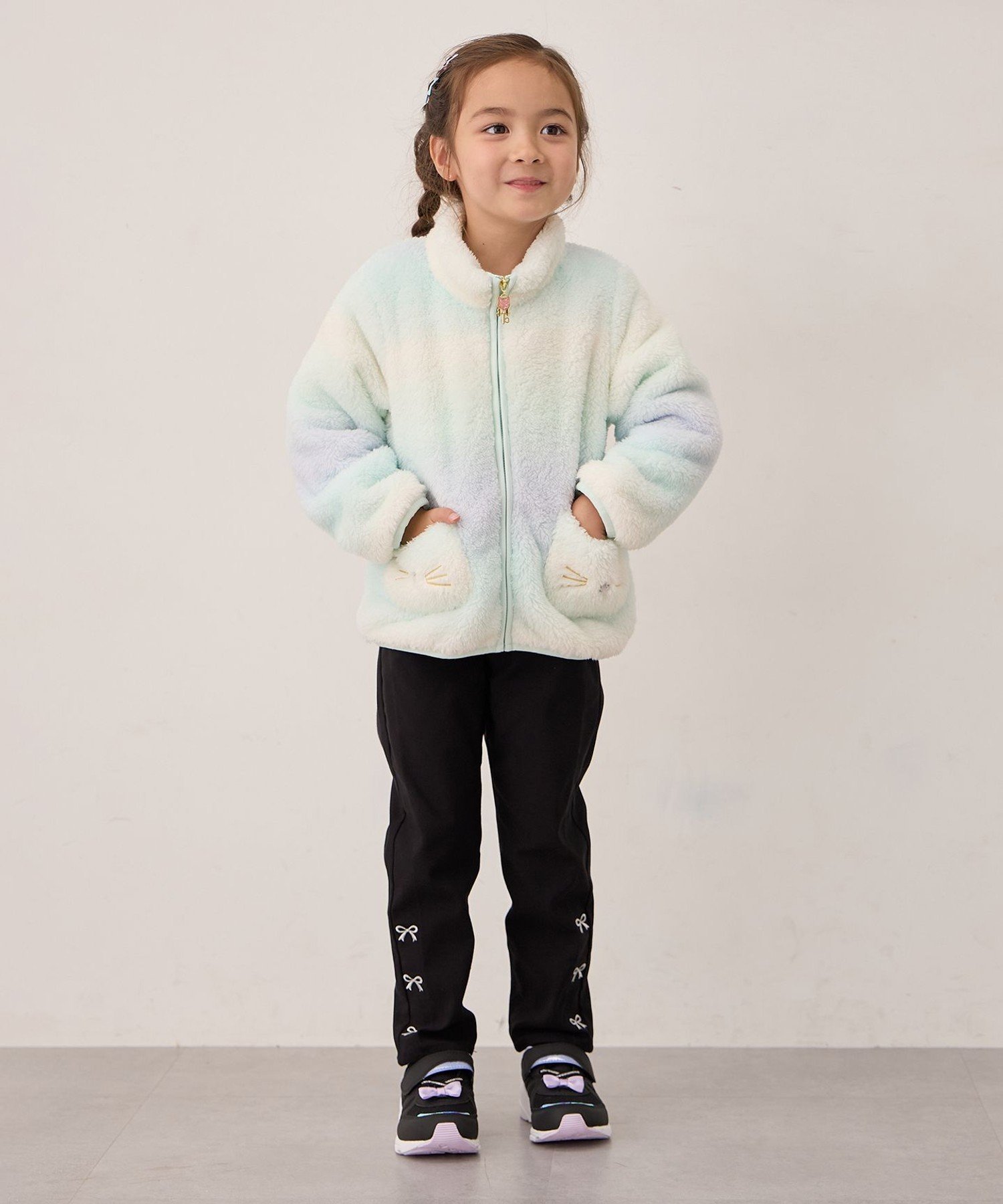 Боа-блузон «кошка» Any Kids, Mint x Rainbow [862] — фото 2