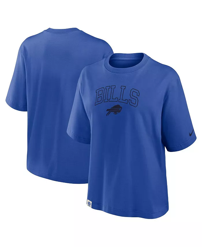 

Женская свободная футболка Royal Buffalo Bills Glory Arch Nike