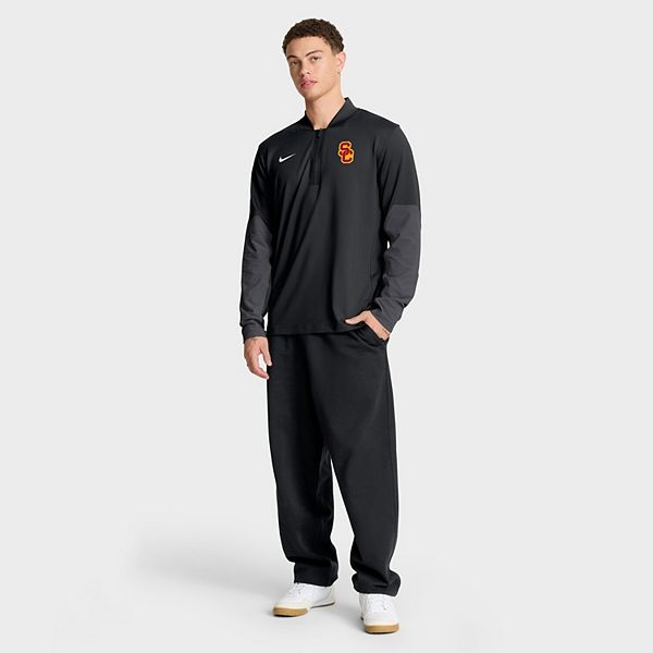Мужская черная толстовка usc trojans one goal performance с полумолнией Nike — фото 4