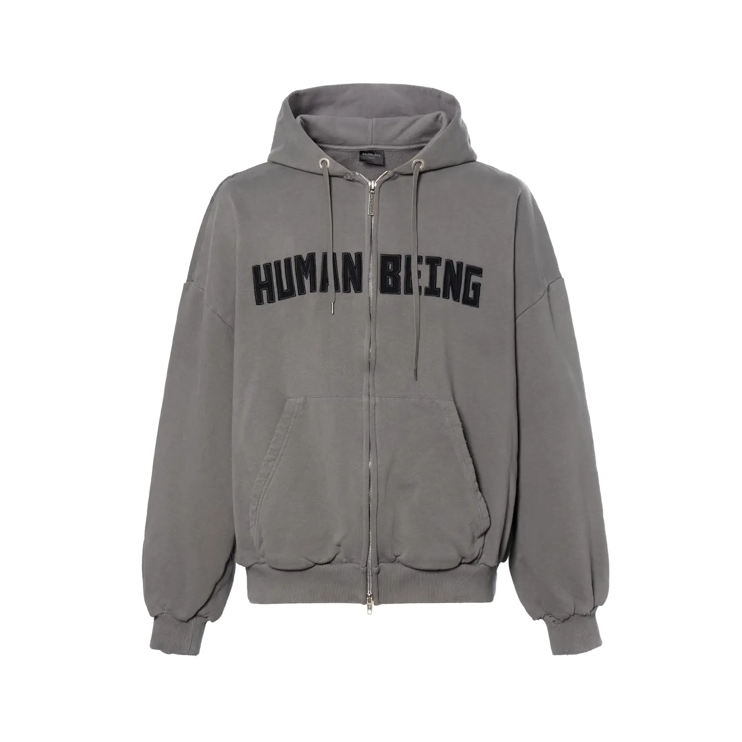 

Куртка-худи с молнией Eyewear Human Being Shifted Balenciaga, серый