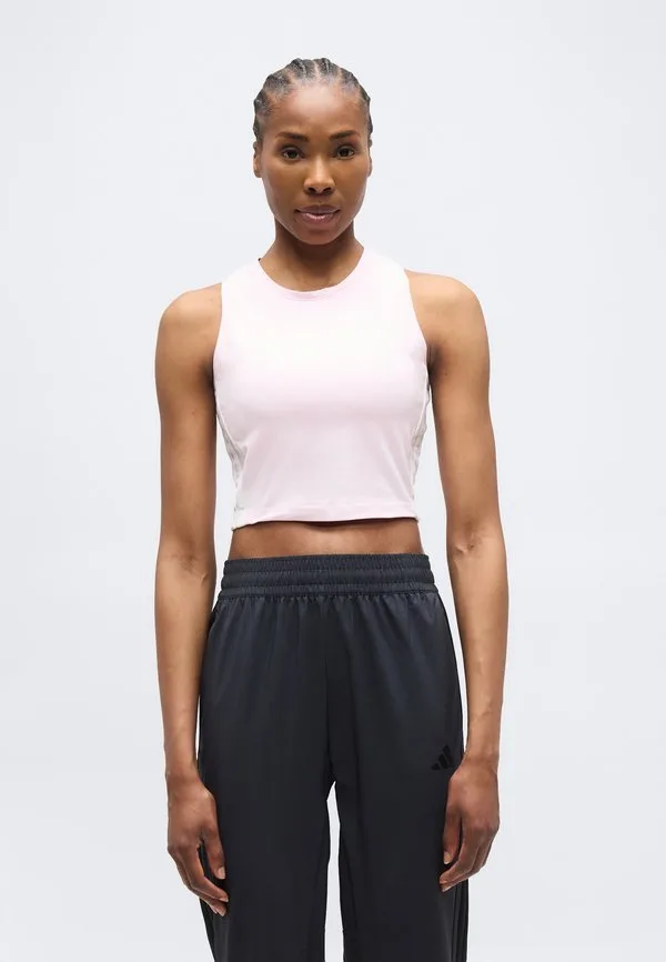 Топ essentials с тремя полосками и подкладкой Adidas Sportswear, Clear Pink