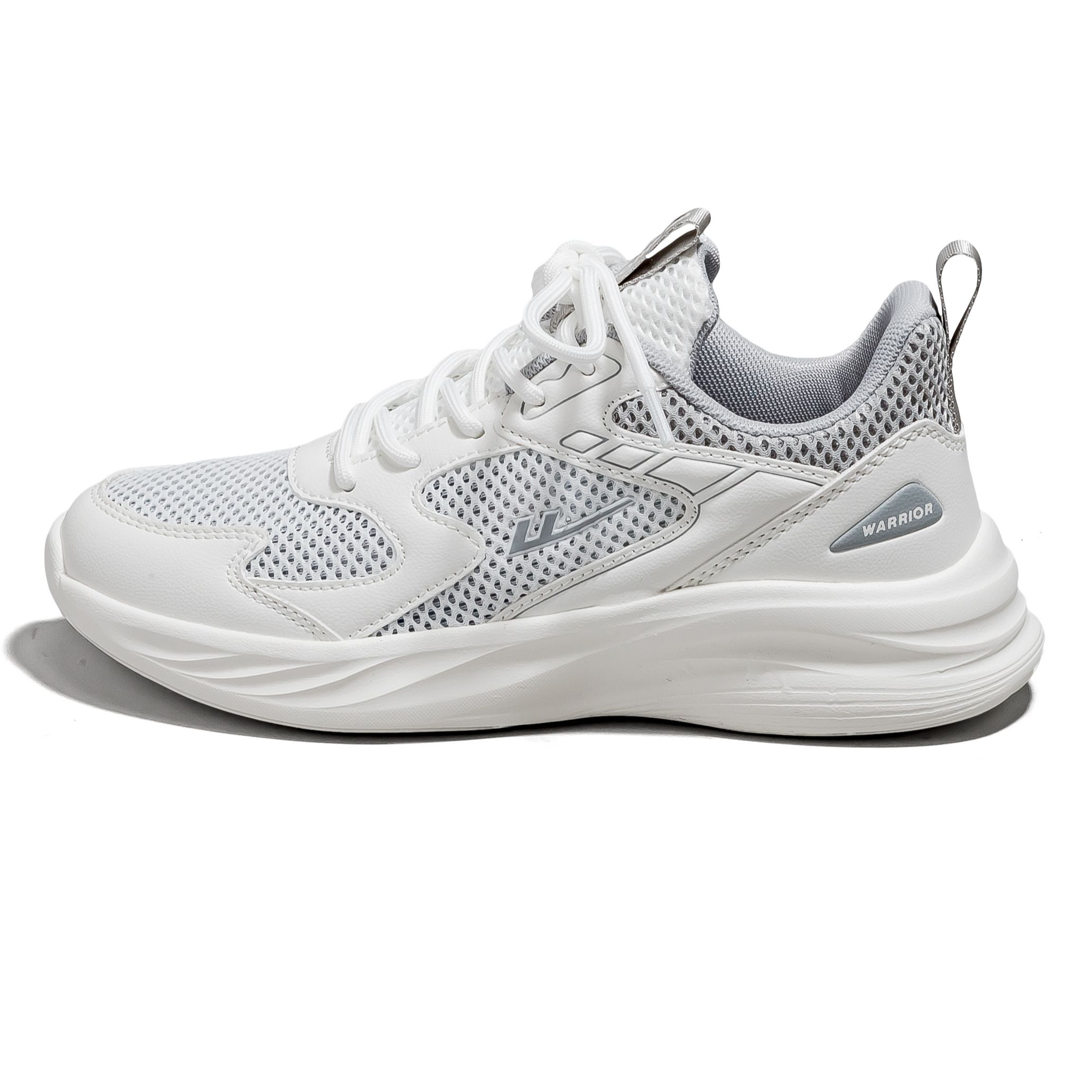 

WARRIOR Дышащие и легкие низкие кеды для бега унисекс белый серый, цвет 0862 White Gray