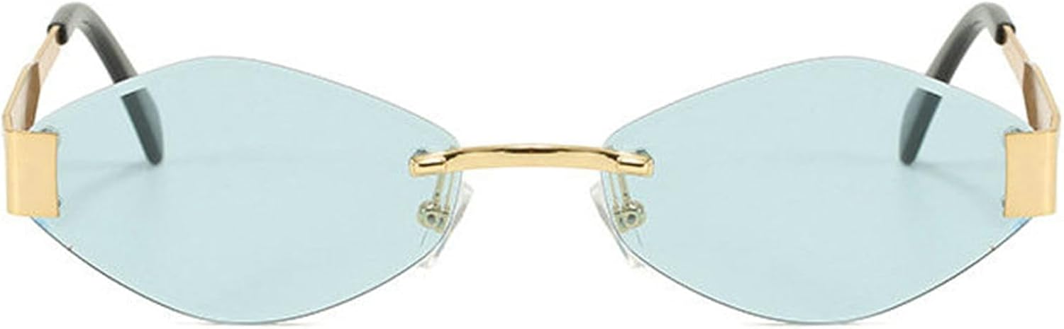 

Женские винтажные солнцезащитные очки без оправы овальной формы, модные многоугольные солнцезащитные очки для женщин, классические ретро-очки с металлическим шестиугольным оправой, защита от ультрафиолета UV400 helena, C3