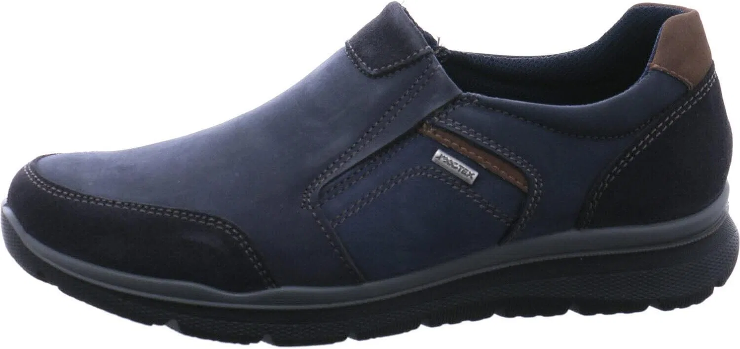 Туфли Imac Benthic Herren Slipper Nubuk-/Veloursleder blau, Blue — фото 4