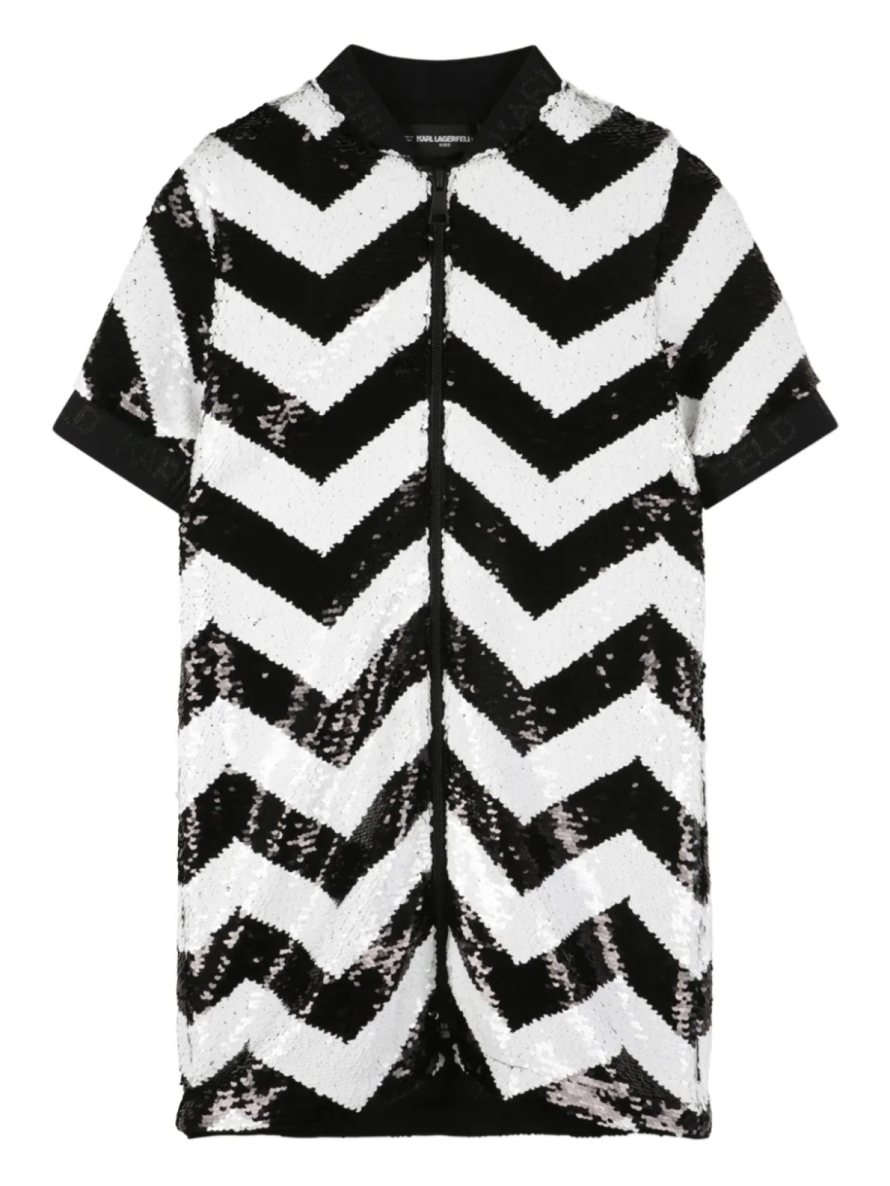 

Karl Lagerfeld Kids платье с пайетками, черный